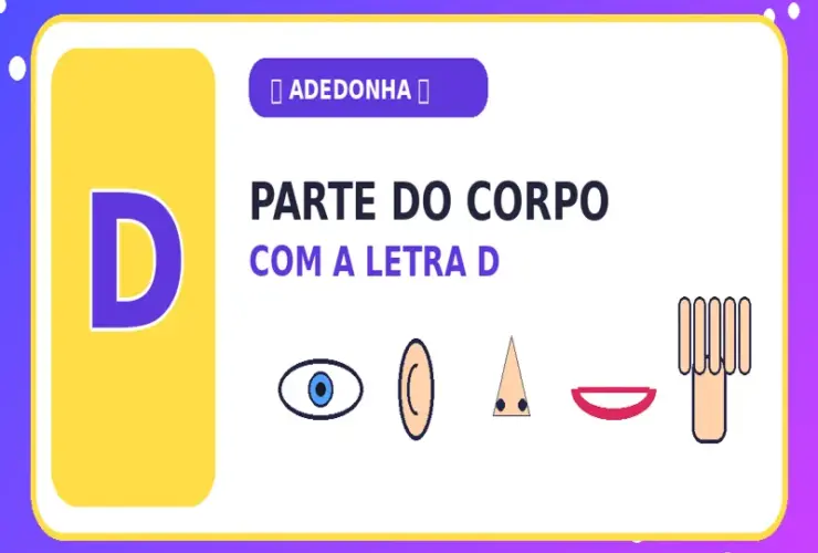 Parte do Corpo com D: Descubra as Partes do Corpo com a Letra D