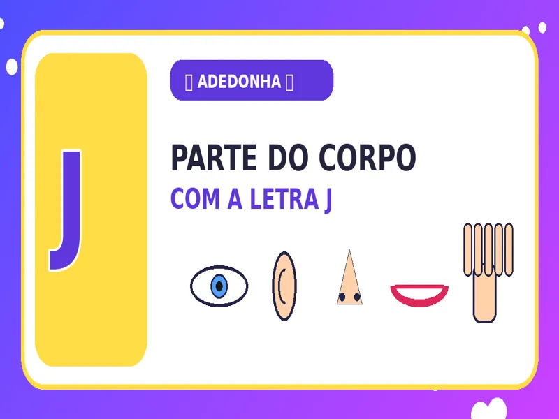 Parte do Corpo com J: Partes do Corpo com J para Jogos de Palavras 25 Parte do Corpo com J: Partes do Corpo com J para Jogos de Palavras